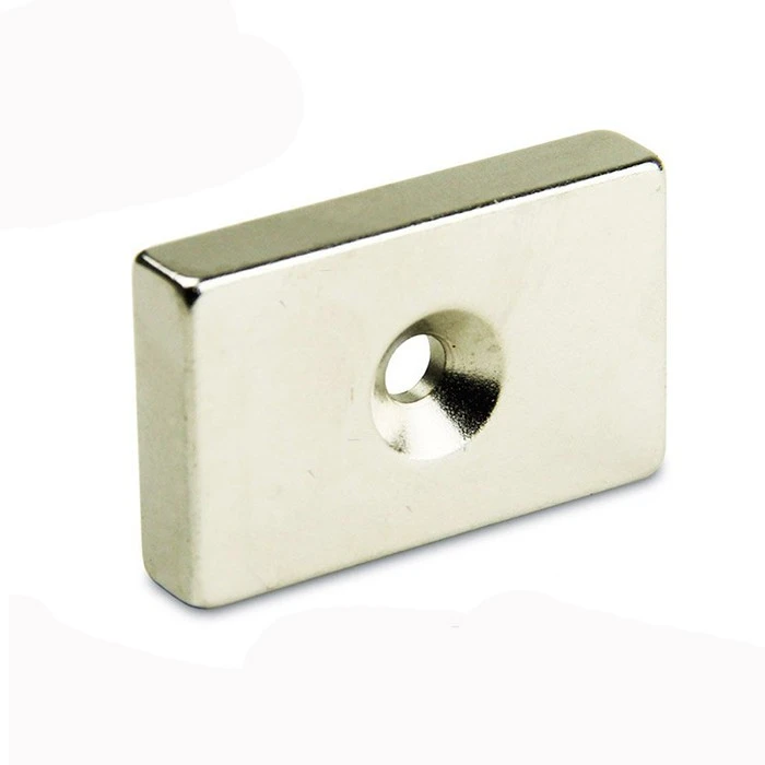 Block Magnet With Countersunk For Motor high quality