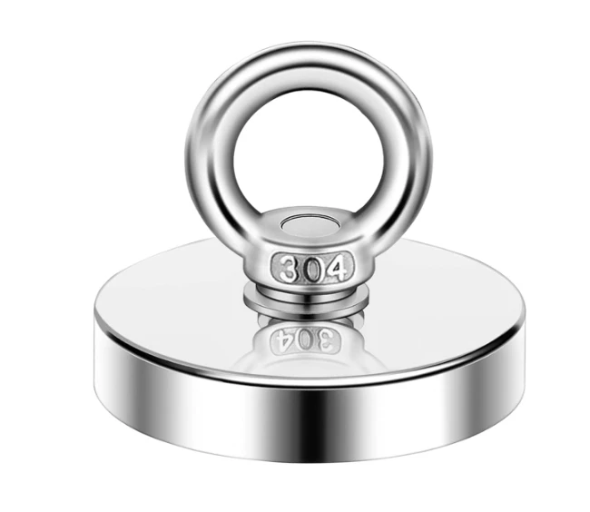 Krachtige Neodymium-vismagneet met oogbout